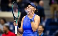 Amanda Anisimova reacts after winning US Open SF | Image Source: Getty